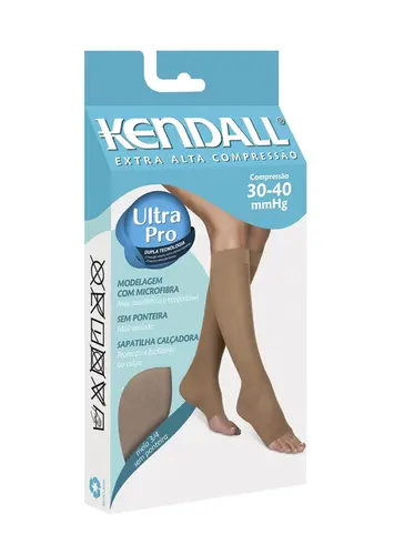 Meia 3/4 Kendall Extra Alta Compressão