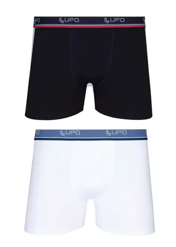 Kit com 2 Cuecas Boxer Lupo 523-088