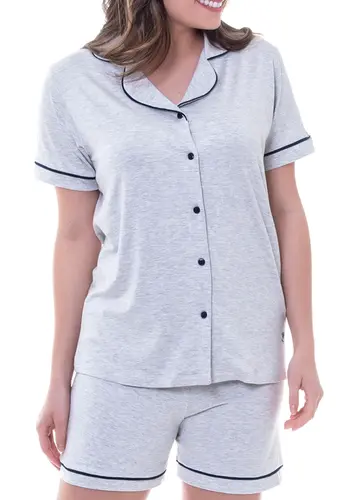 Pijama Feminino Curto com Abertura Podiun 225030