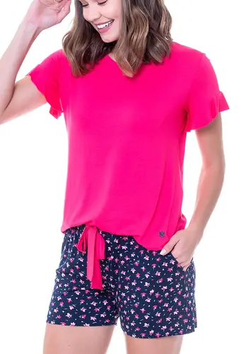Pijama Feminino Curto Podiun 225040
