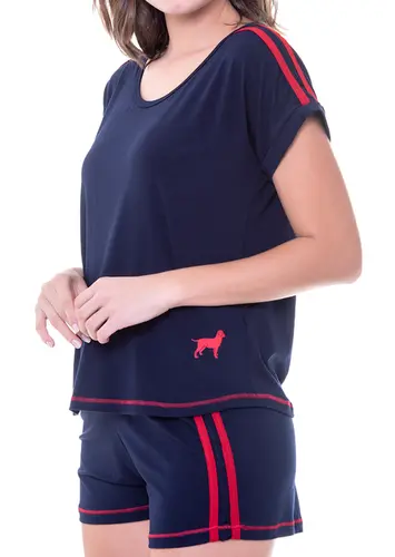 Pijama Feminino Curto Podiun 225068