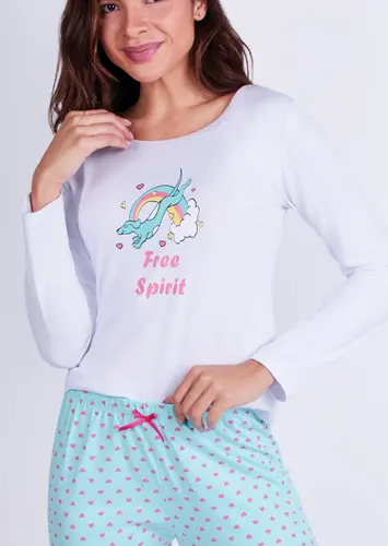 Pijama Feminino Longo Lupo 24420-001
