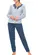 Pijama Feminino Longo com Abertura Podiun 235140