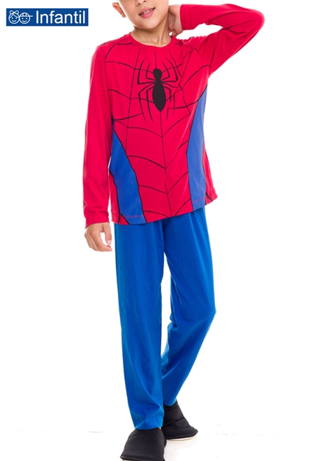 Pijama Infantil Menino Longo Homem Aranha S O Jorge