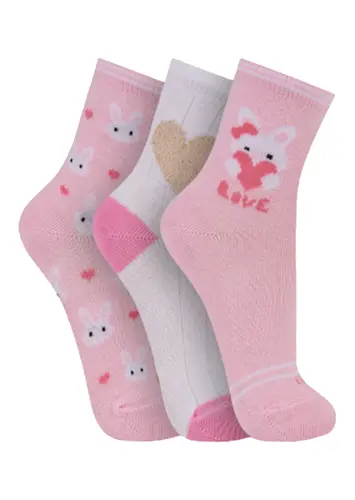 Kit 3 Pares de Meias Infantil Cano Médio Trifil 5028