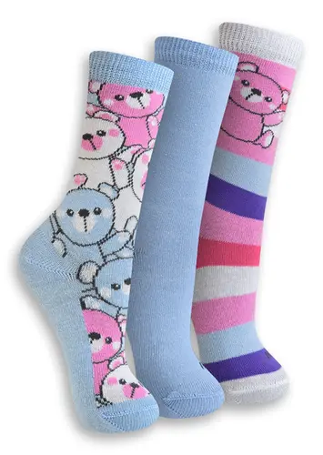 Kit 3 Pares de Meias Infantil Cano Longo Trifil 5005