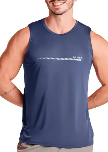 Camiseta Masculina Regata Uv Lupo 77173-001/002