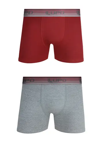 Kit com 2 Cuecas Boxer Lupo 784-088