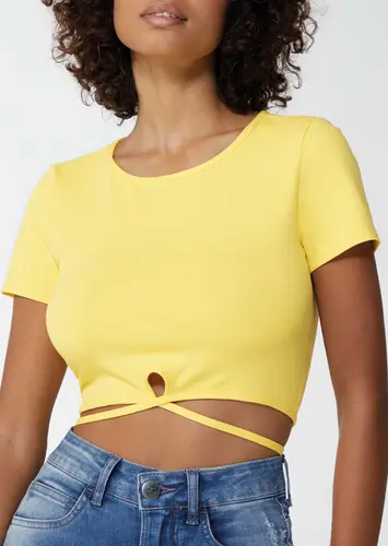 Blusa Feminina Cropped Enfim 1000113925