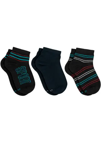 Kit 3 Pares de Meias Infantil Cano Curto Lupo 2630-989