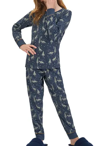 Pijama Infantil Menina Longo Cor com Amor 2050033
