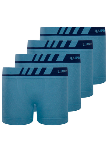 Kit 4 Cuecas Infantil Boxer Lupinho 136 001 São Jorge