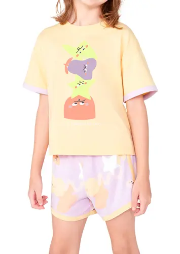 Pijama Infantil Menina Curto Hering 56l4