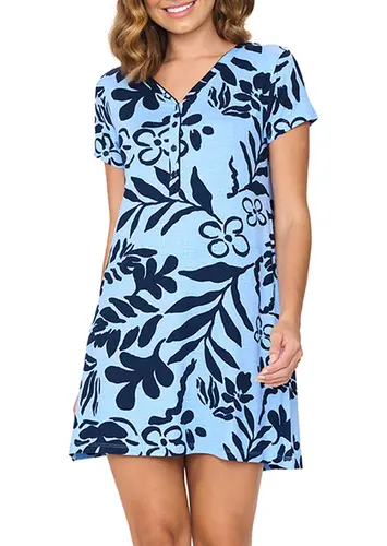 Camisola Feminina Curta com Abertura Podiun 256058