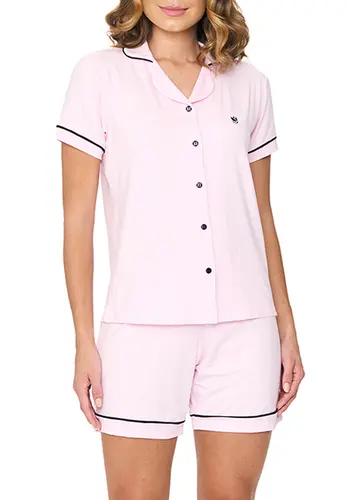 Pijama Feminino Curto com Abertura Podiun 255047