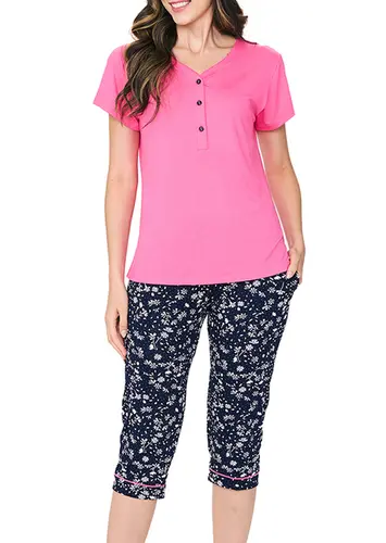 Pijama Feminino Curto com Abertura Podiun 255065
