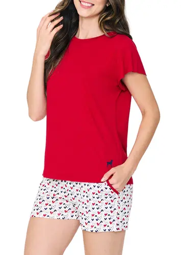 Pijama Feminino Curto Podiun 255093