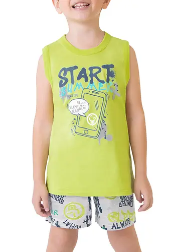 Pijama Infantil Menino Curto Malwee 1000122842