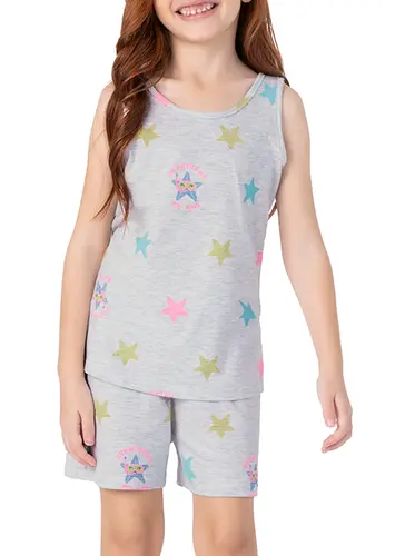 Pijama Infantil Menina Curto Malwee 1000125124