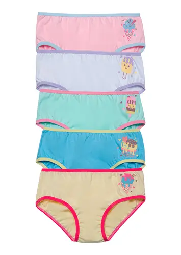 Kit com 5 Calcinhas Infantil Sanny 213187