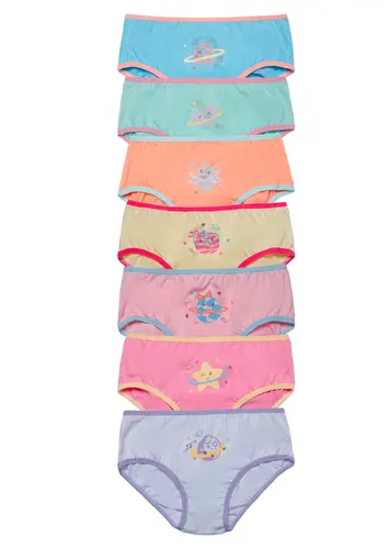 Kit com 7 Calcinhas Infantil Sanny 213195