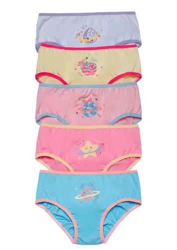 Kit com 5 Calcinhas Infantil Sanny 213209