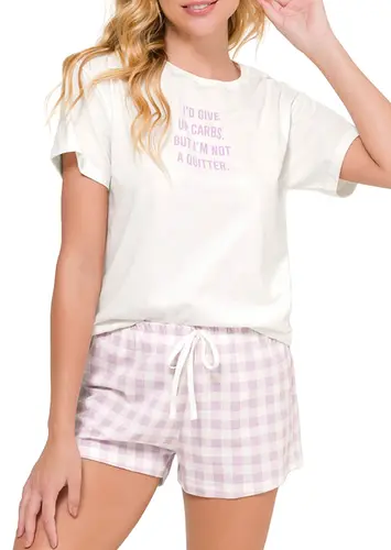 Pijama Feminino Curto Espaço Pijama 4010094