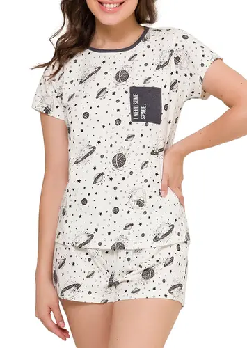 Pijama Feminino Curto Espaço Pijama 4010088