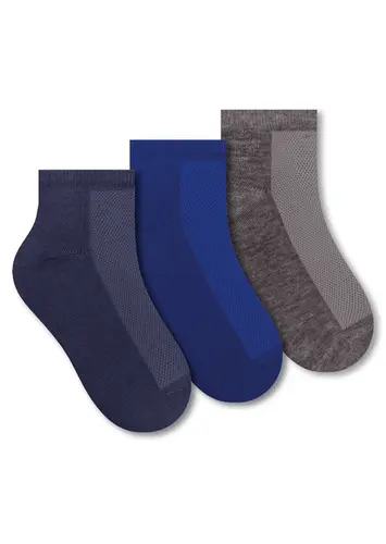 Kit 3 Pares de Meias Infantil Cano Curto Selene 2940-001