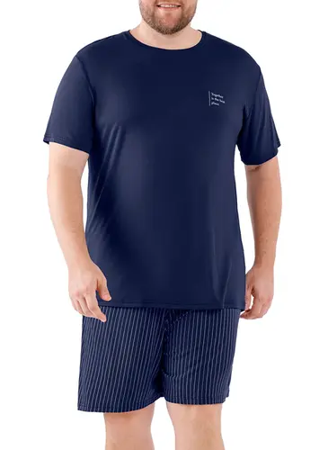 Pijama Masculino Curto Cor com Amor 2040036 Plus Size