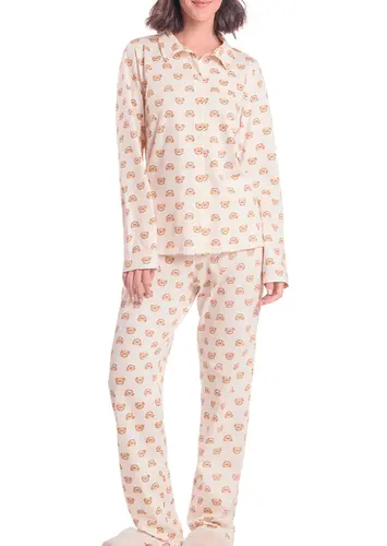 Pijama Feminino Longo com Abertura Espaço Pijama 4010093