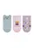 Kit 3 Pares de Meias Infantil Cano Curto Selene 2315-001