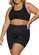 Look Top Plus Size Nadador Selene 24915-001 + Bermuda Plus Size Selene 24940-001