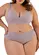Look Sutiã sem Aro com Bojo Love Secret 813104 Plus Size + Calcinha Alta Love Secret 813204 Plus Size