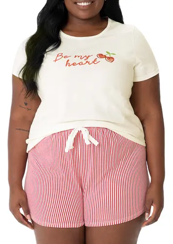 Pijama Feminino Curto Malwee 1000128764 Plus Size