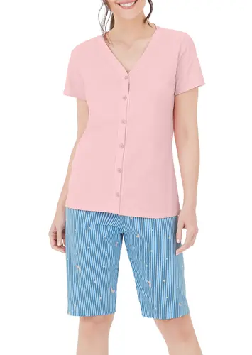 Pijama Feminino Curto com Abertura Malwee 1000126826