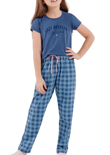 Pijama Infantil Menina Longo Cor com Amor 2050078