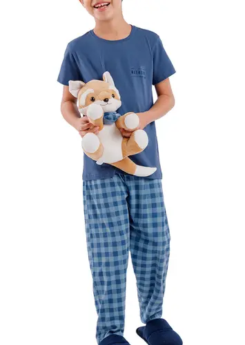 Pijama Infantil Menino Longo Cor com Amor 2060035