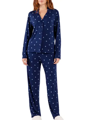 Pijama Feminino Longo com Abertura Cor com Amor 2010574