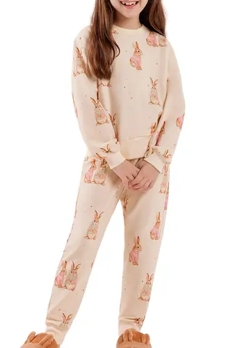 Pijama Infantil Menina Longo Cor com Amor 2050074