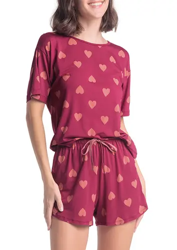 Pijama Feminino Curto Espaço Pijama 4010280