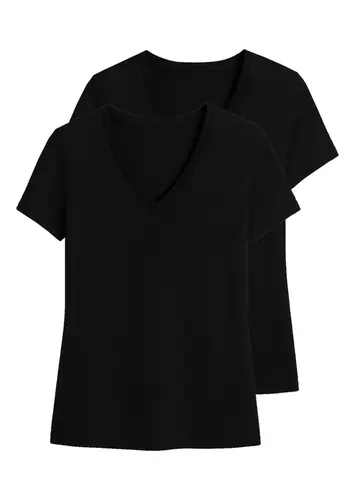 Kit com 2 Camisetas Feminina Hering 02tq