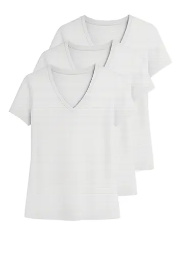 Kit com 3 Camisetas Feminina Hering 02tq