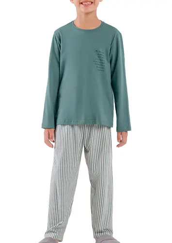 Pijama Infantil Menino Longo Cor com Amor 2060037