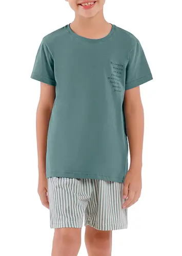 Pijama Infantil Menino Curto Cor com Amor 2060054