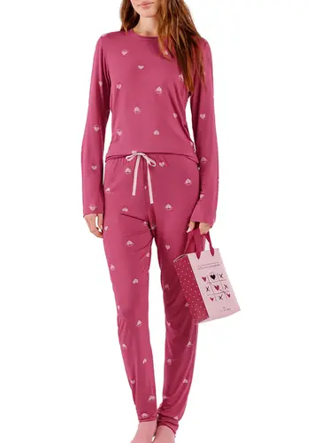 Pijama Feminino Longo Cor com Amor 2010673