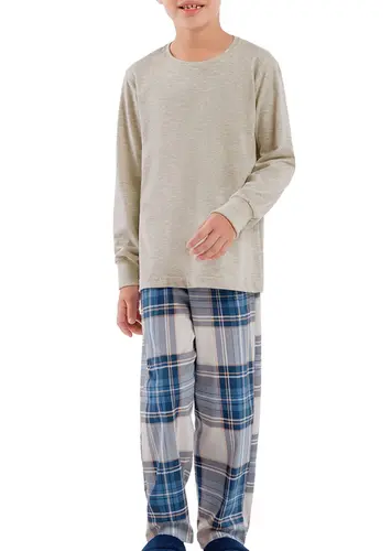 Pijama Infantil Menino Longo Cor com Amor 2060040