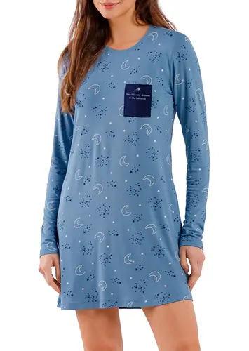 Camisola Feminina Longa Cor com Amor 2010610