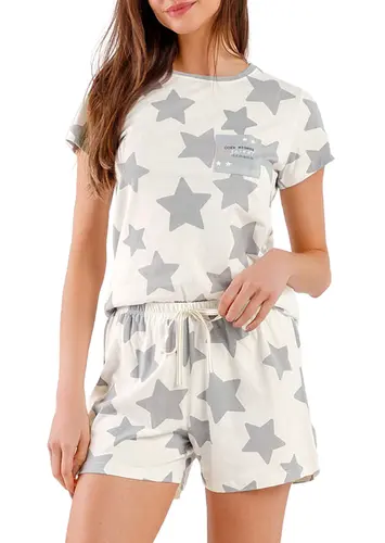 Pijama Feminino Curto Cor Amor 2010636