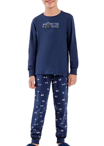 Pijama Infantil Menino Longo Cor com Amor 2060045